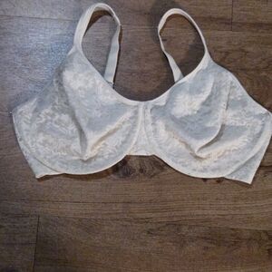 Bali Cream Floral Lace Bra